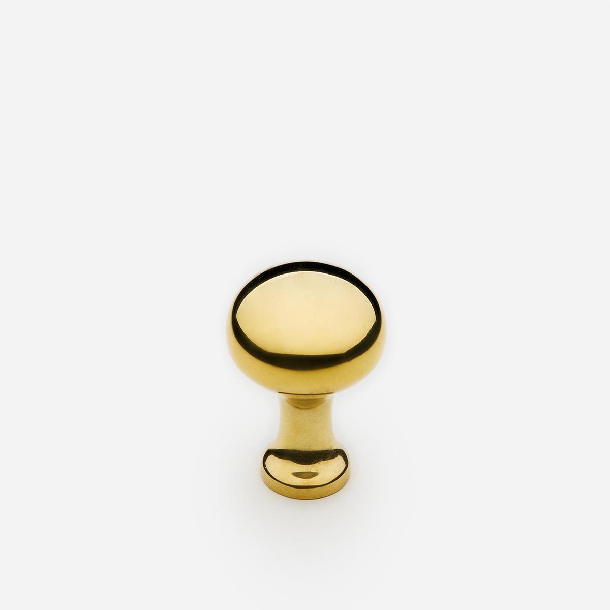 Belle Knob - Extra Small | Unlacquered Polished Brass