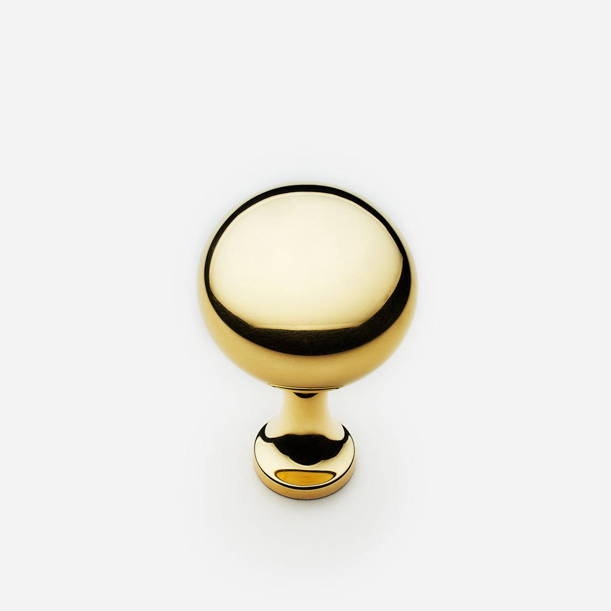 Belle Knob - Standard | Unlacquered Polished Brass