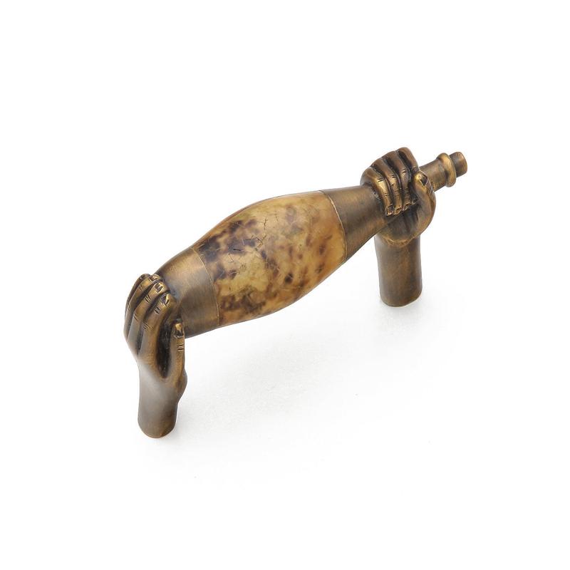 Schaub and Company Pull, Wine Bottle, Penshell/Estate Dover, 6" cc 942M-ED/PEN