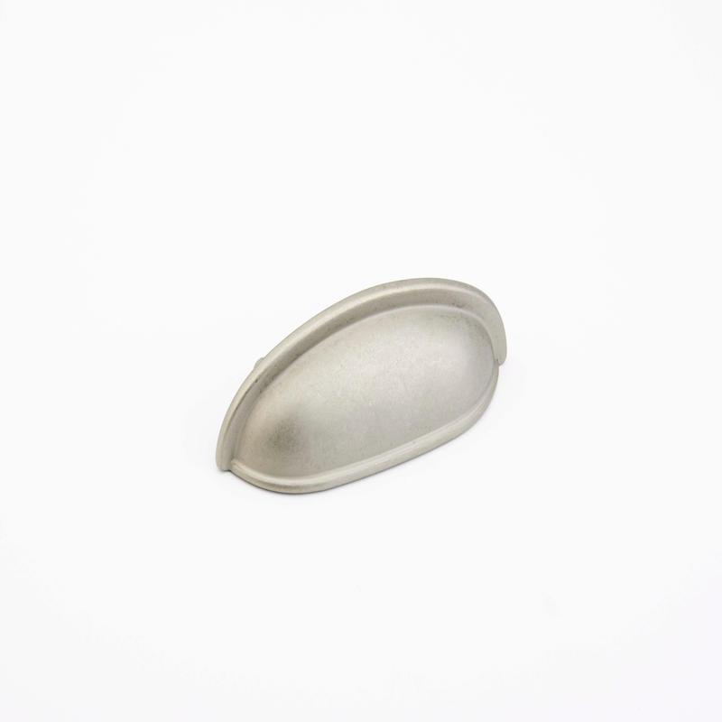 Schaub Cup Pull, Distressed Nickel, 3" cc 731-DN