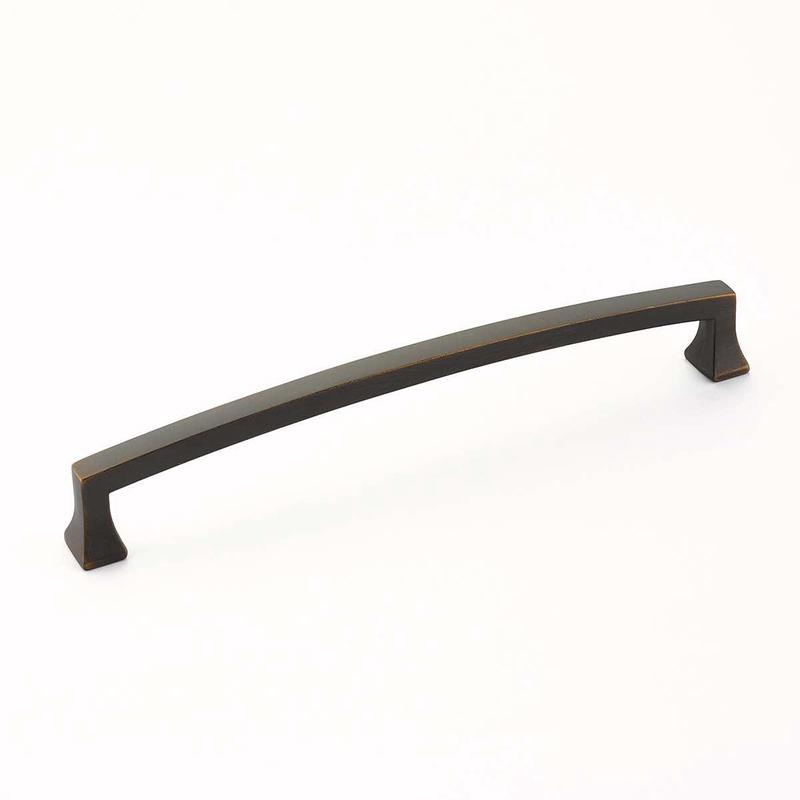 Schaub Pull, Arched, Ancient Bronze, 8" cc 540-ABZ