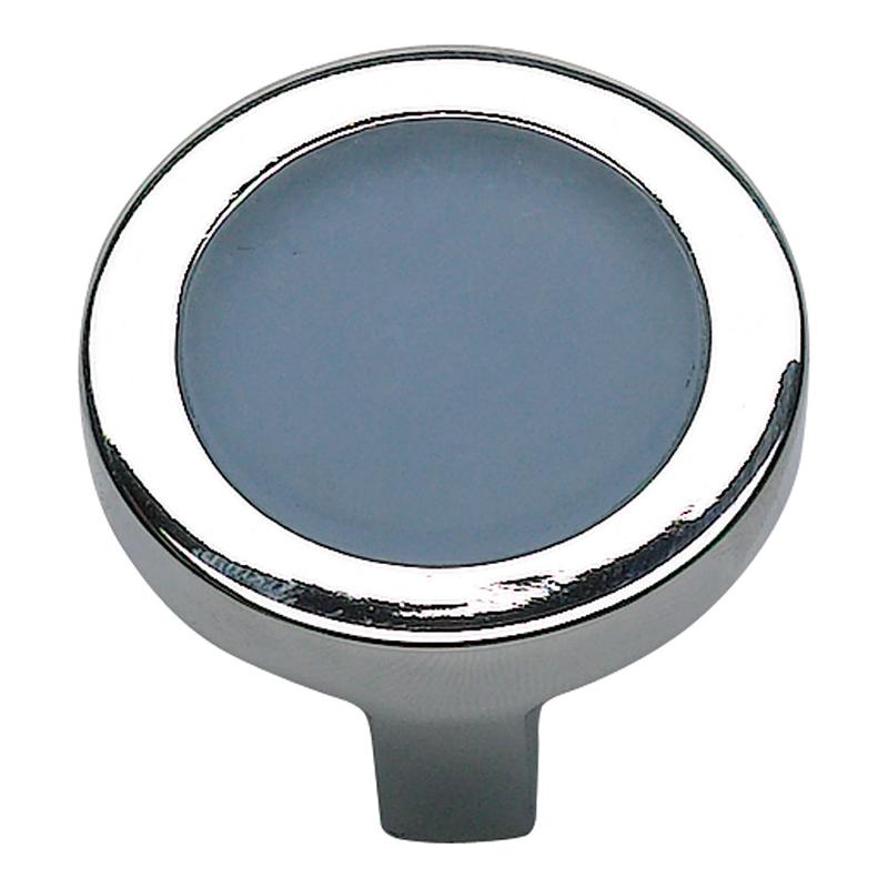 Spa Blue Round Knob