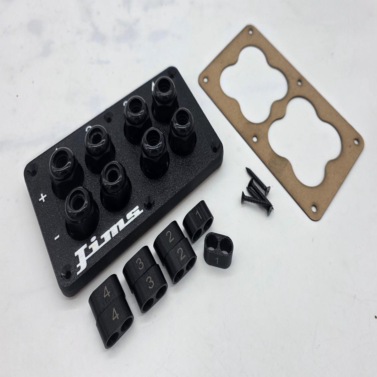 Speaker box terminal plates , wire pass through - 2dvc