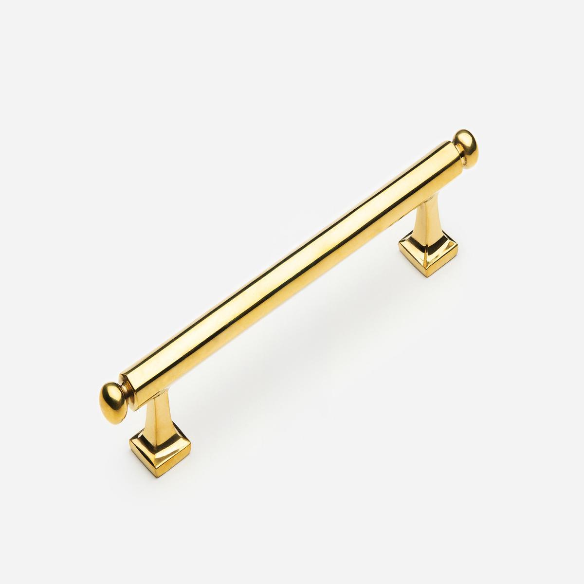 Wright Pull - 6" | Unlacquered Polished Brass