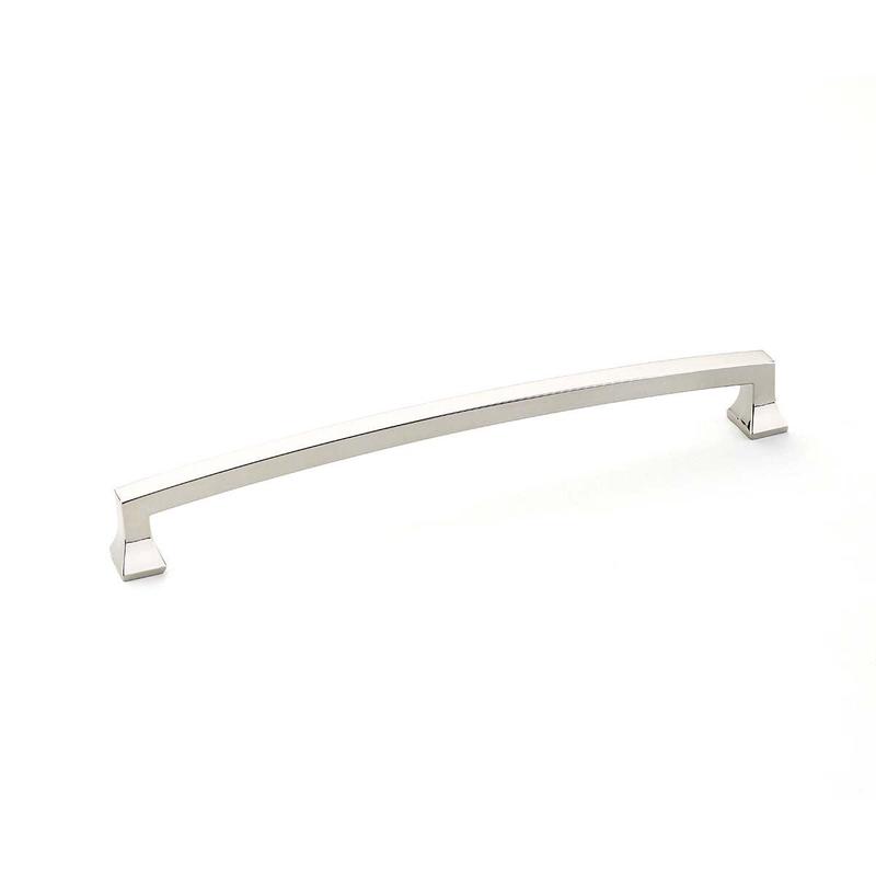 Schaub Pull, Arched, Polished Nickel, 8" cc 540-PN