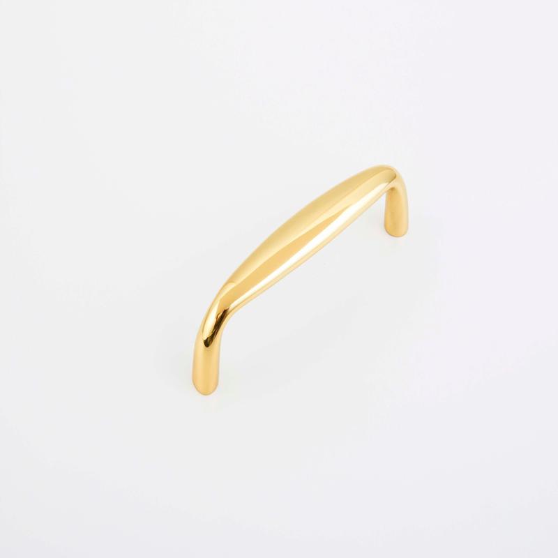Schaub Pull, Polished Brass, 4" cc 732-03