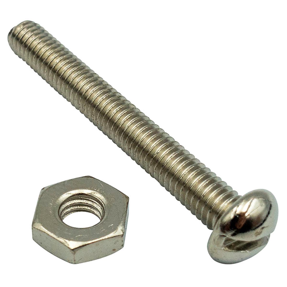 Champion 1 - 1/2in x 6/40in Screw & Nut - 100pk