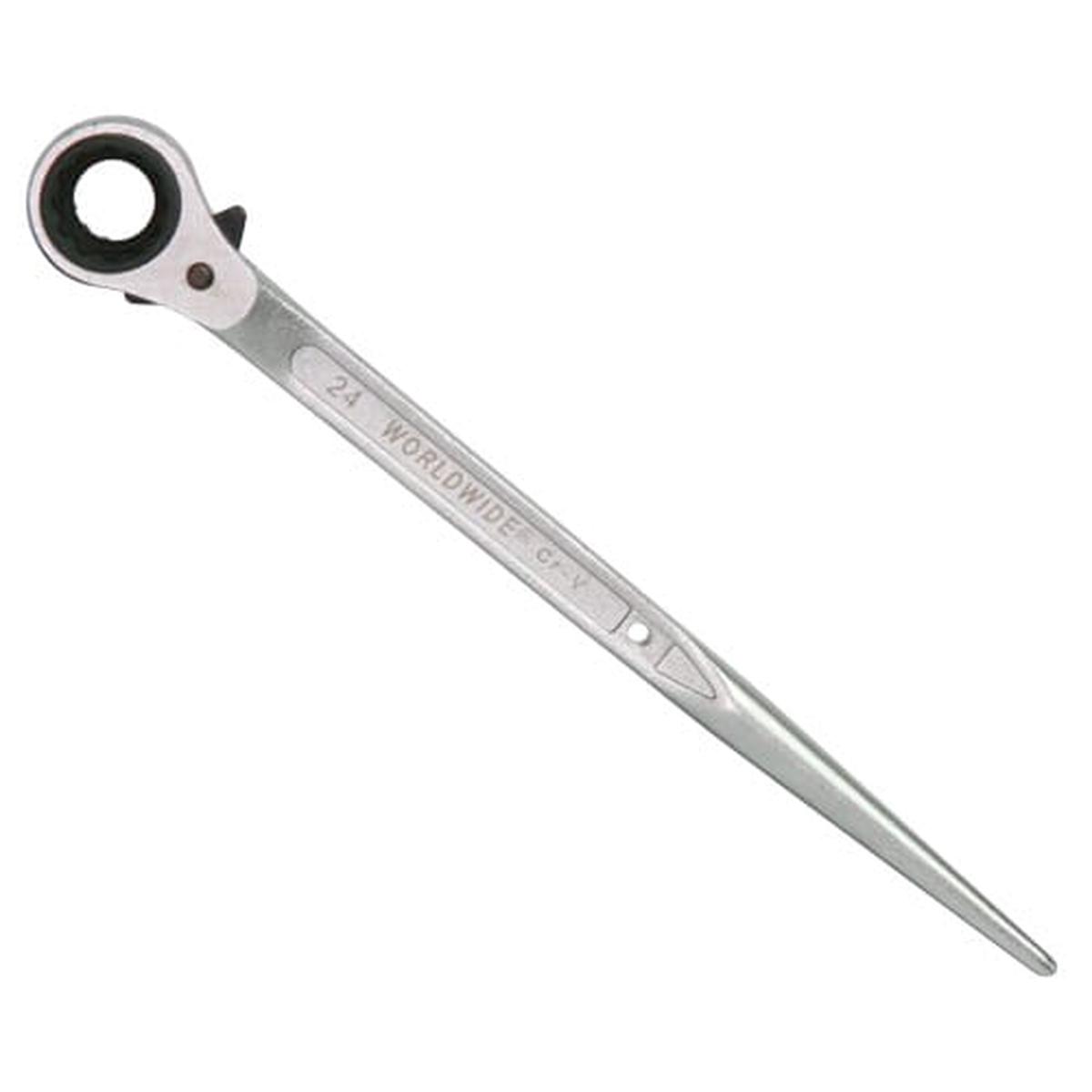 Worldwide Rh2427 Spud Ratchet Wrench 24 X 27Mm Sockets 360Mm Length