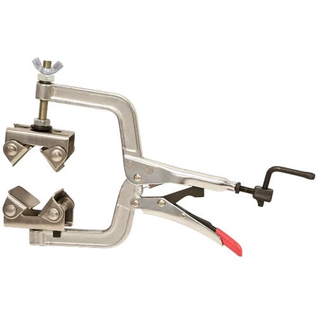 Strong Hand Pipe Plier With Stainless Steel V Pads & Adjustable Top V Pad Spindle