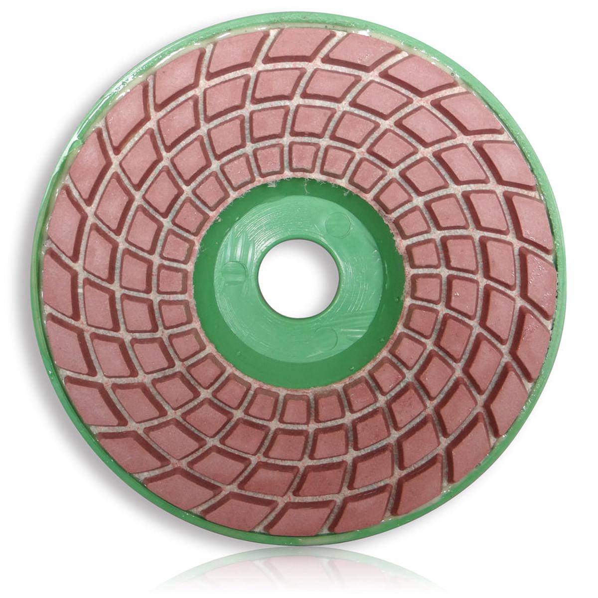 Tusk Polishing Pads With Plastic Backer 100Mm X 16Mm 200# Dry & Wet