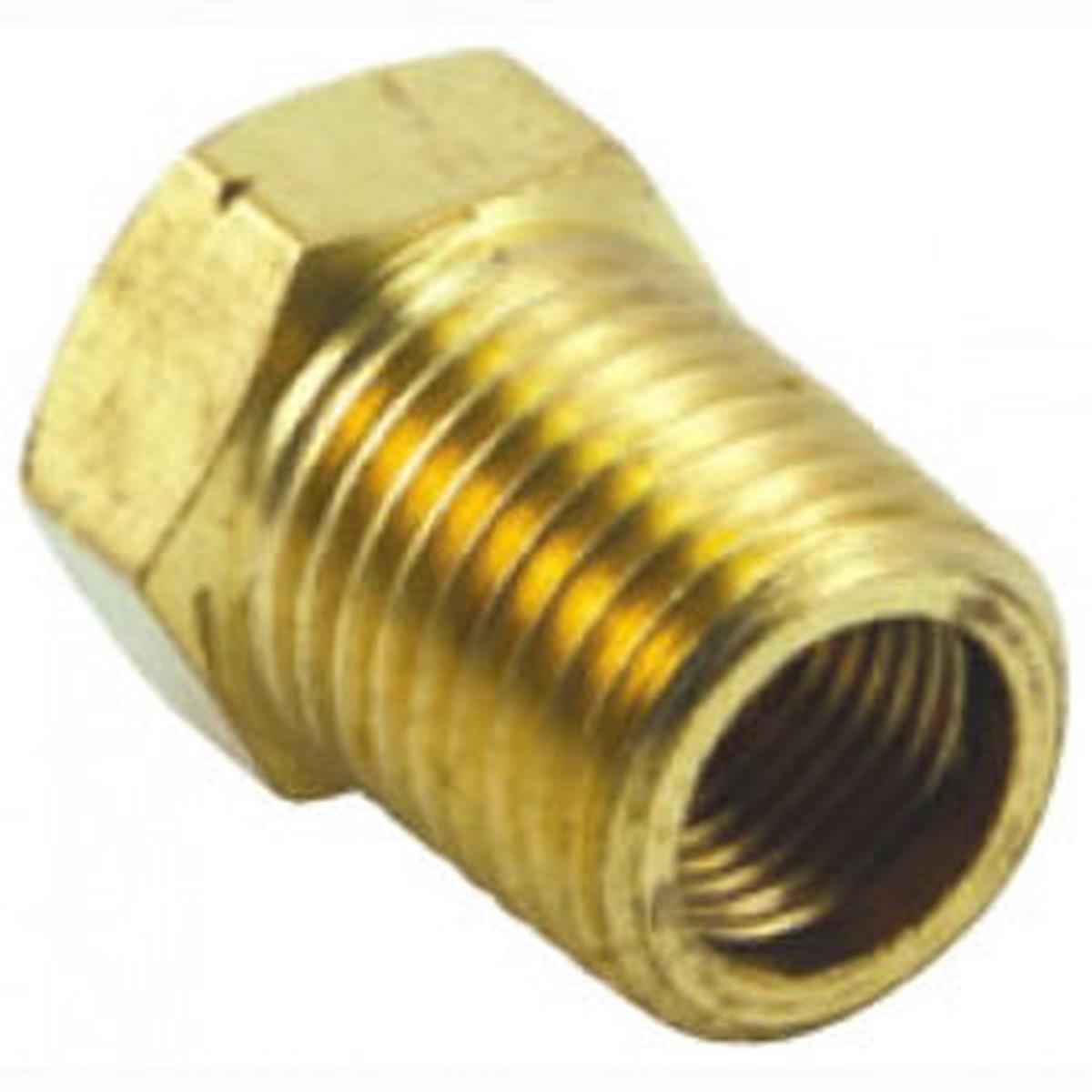 Champion 1/4in Brass Carburettor Nut - 2pk (BP)