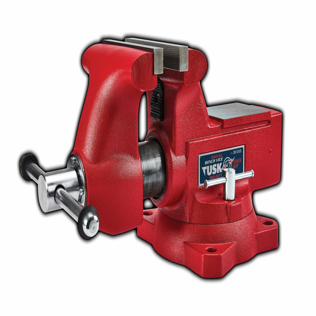 Tusk Swivel With Anvil & Pipe Jaws Bench Vice 165mm