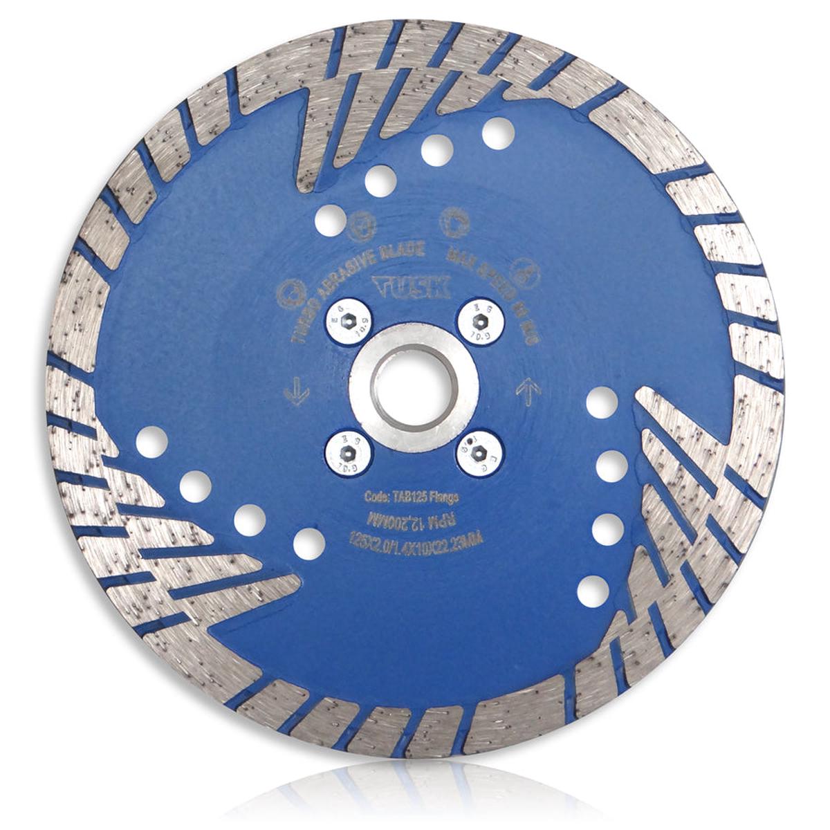 Tusk Turbo Abrasive Blades - 125 X 2.0/1.4 X 10 X 22.23 With M14 Flange