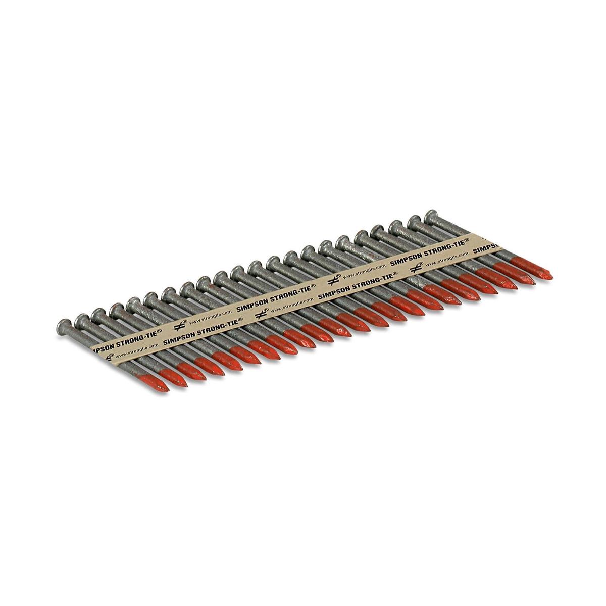 .162" x 2-1/2" Smooth Shank Connector Nail 33 Degree - Hot-Dip Galvanized, Pkg 500