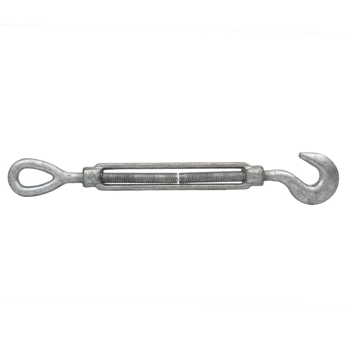 3/4" x 9" Hook & Eye Galvanized Turnbuckle