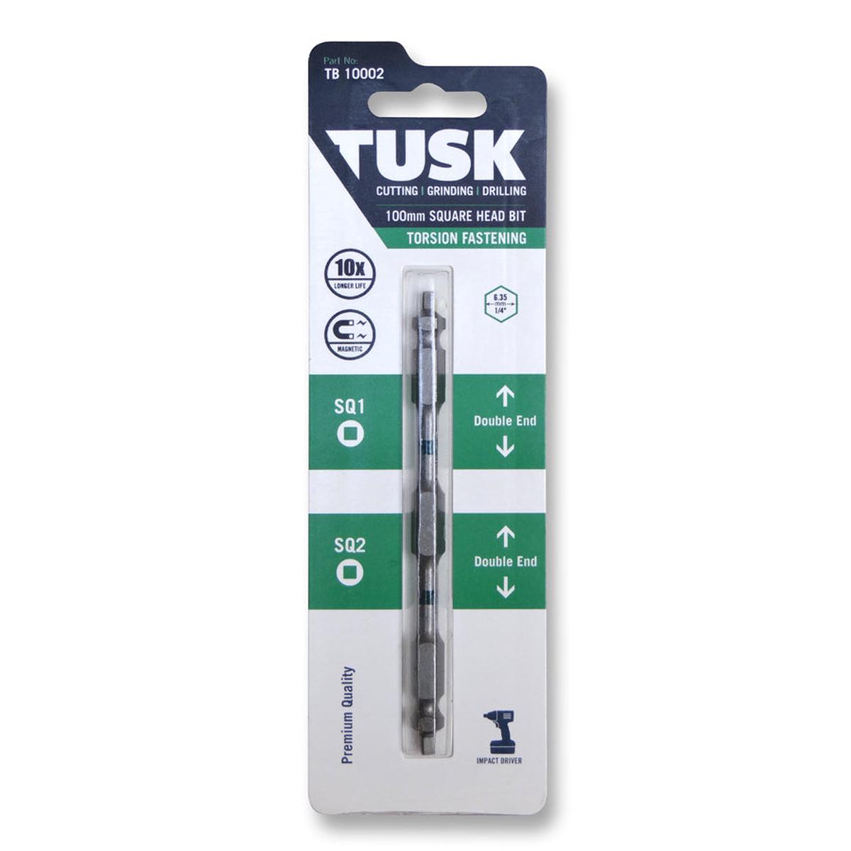 Tusk Torsion Bits 100Mm Double Ends Sq1+Sq2 X 1Pc