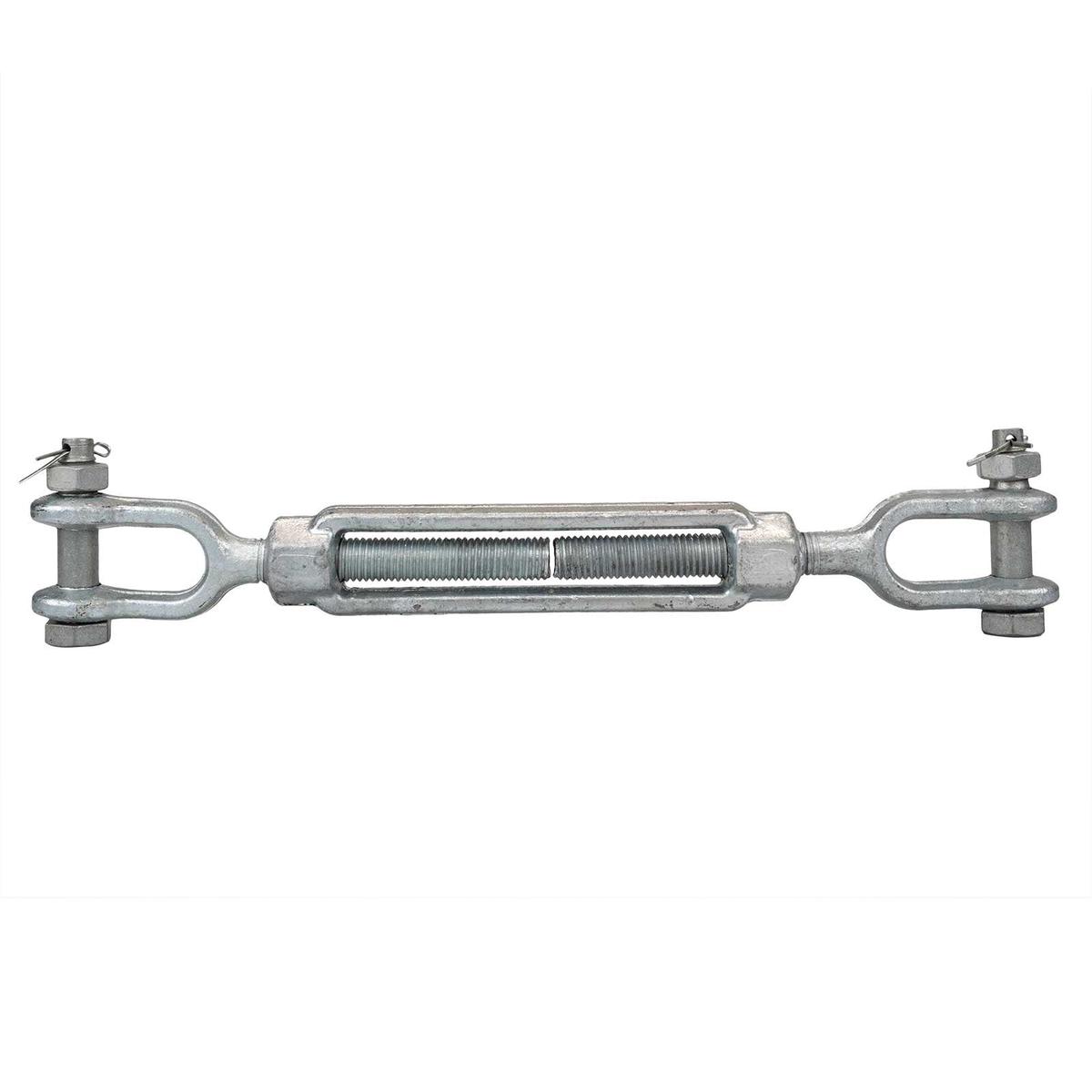 1-1/4" x 18" Jaw & Jaw Galvanized Turnbuckle