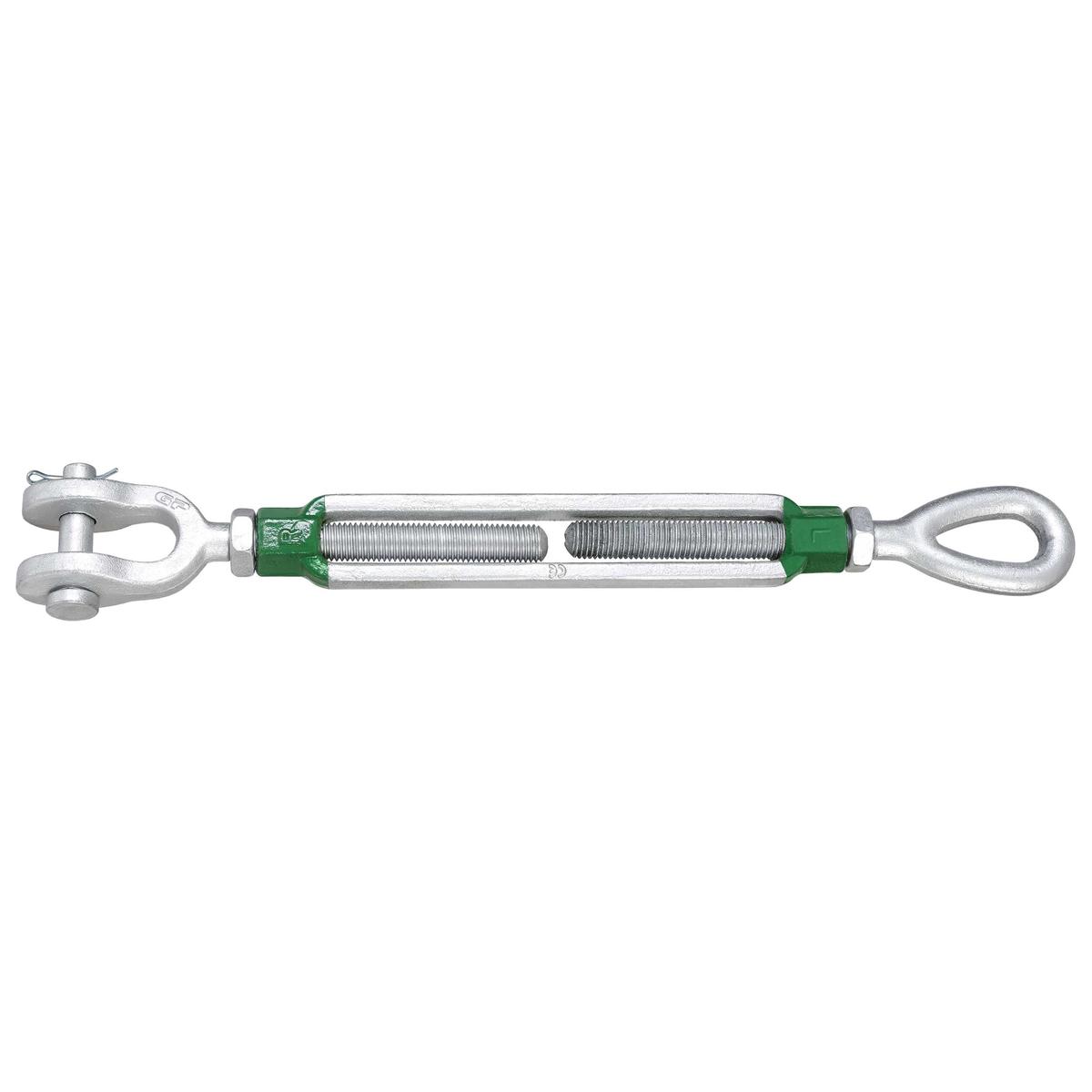 2-3/4" x 24" Van Beest Jaw & Eye Galvanized Turnbuckle - G-6315