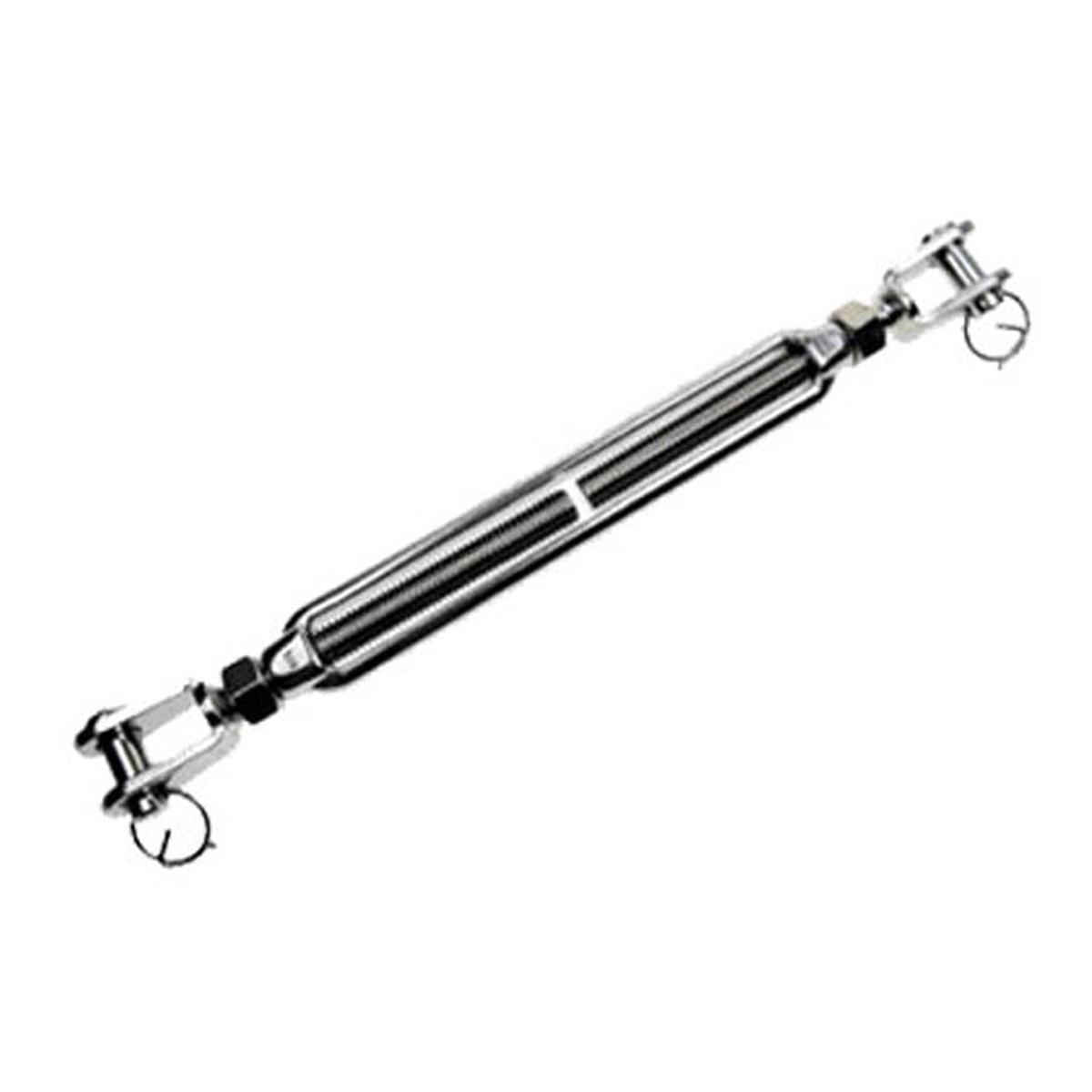 1-1/4" x 12" Jaw & Jaw Stainless Steel Turnbuckle