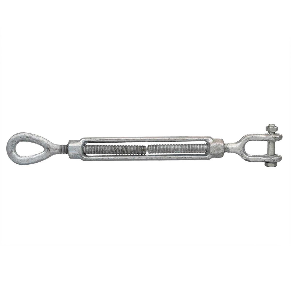 1/2" x 6" Jaw & Eye Galvanized Turnbuckle