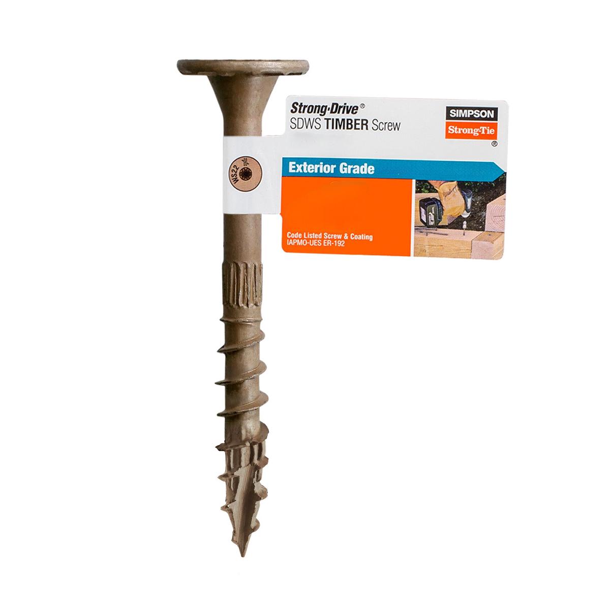 0.220" x 3" Strong-Tie SDWS22300DB-RP1 Timber Screw - Double Barrier Coating, Tan | Qty. 1