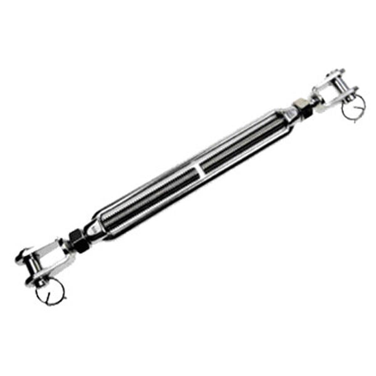 1/2" x 6-17/25" Jaw & Jaw Stainless Steel Turnbuckle