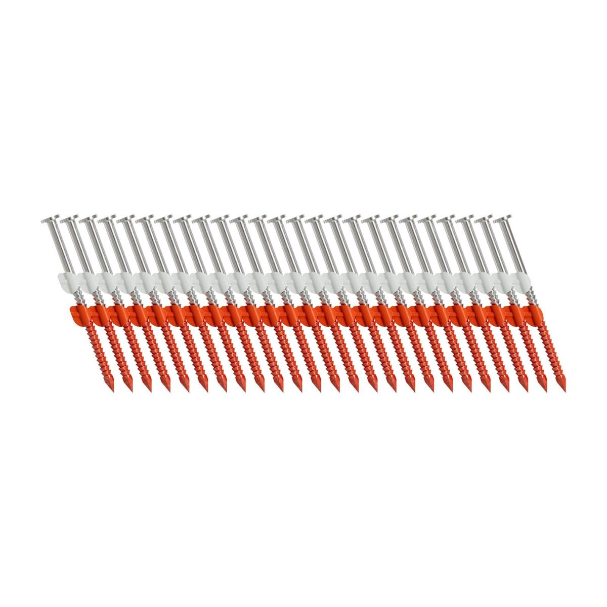 .131" x 2-1/2" Simpson S10A250CNB 20-22 Degree Collated Ring-Shank Nails - 304 Stainless Steel, Pkg 4000