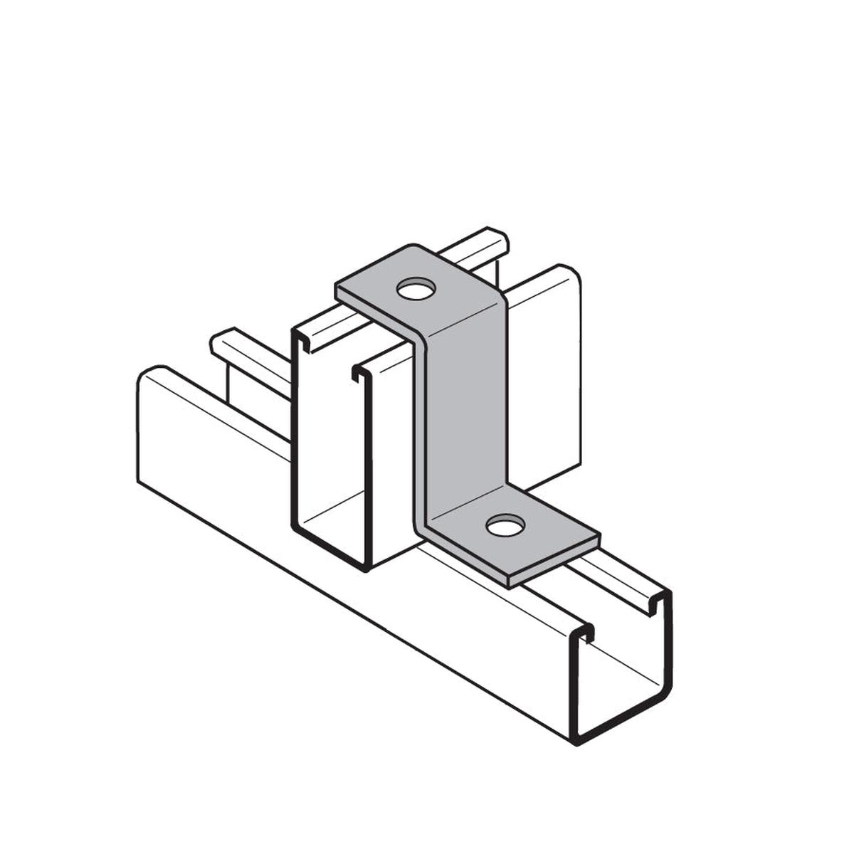 Z Fitting For 3-1/4" Channel Height - Electro-Galvanized