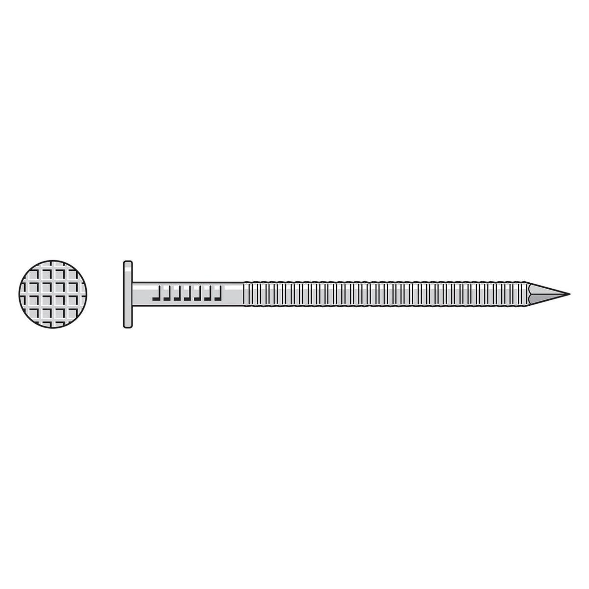 6d (2") Shake and Shingle Siding/Roofing Nail - 316 Stainless Steel, 25 lbs