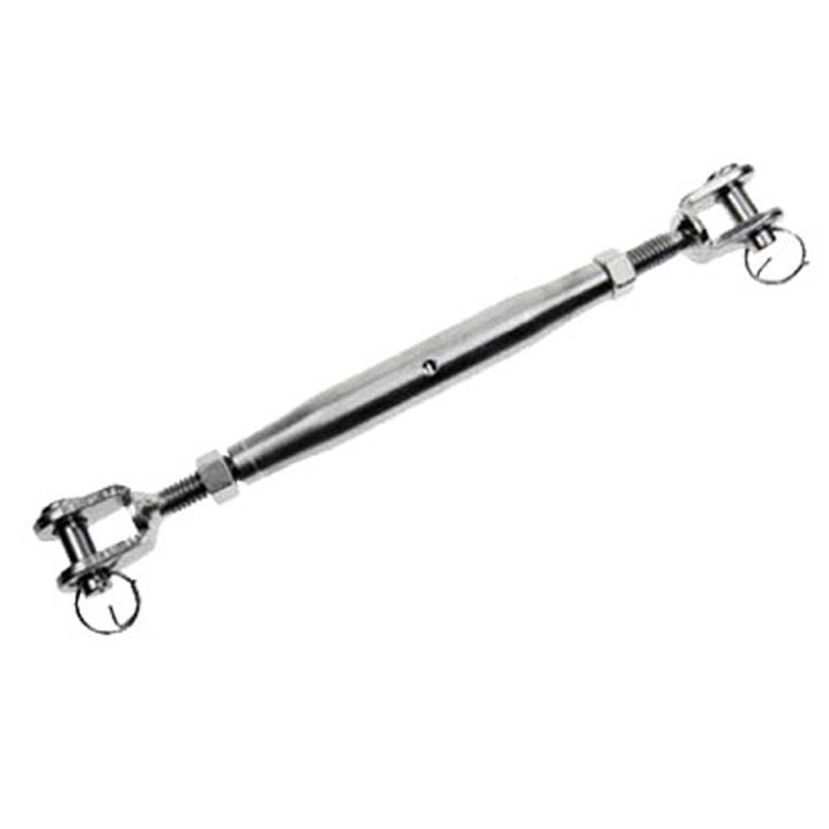 3/4" x 8-3/8" Jaw & Jaw Stainless Steel Pipe Turnbuckles