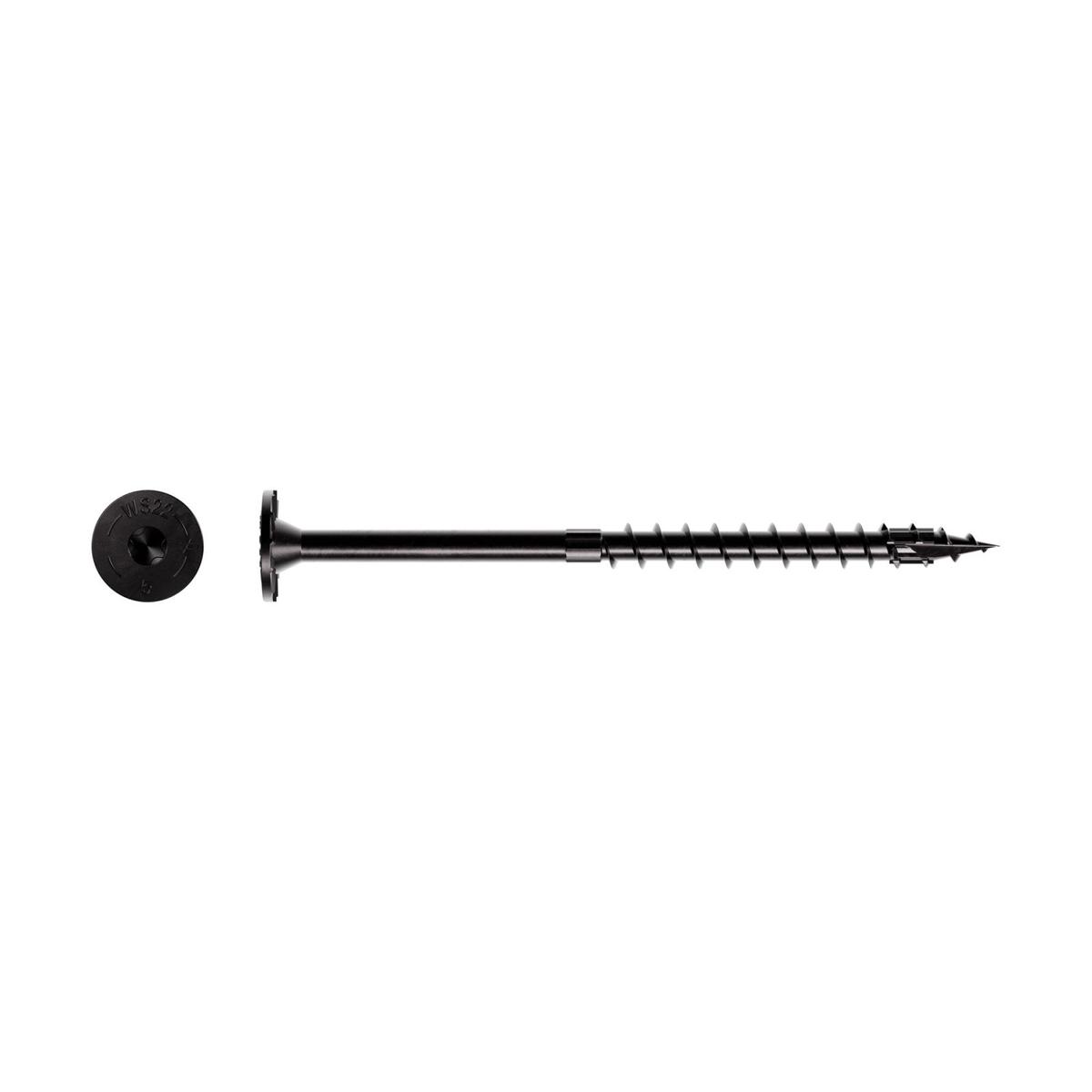 0.220" x 5" Strong-Tie SDWS22500DBB-RP1 Timber Screw - Double Barrier Coating, Black | Qty. 1