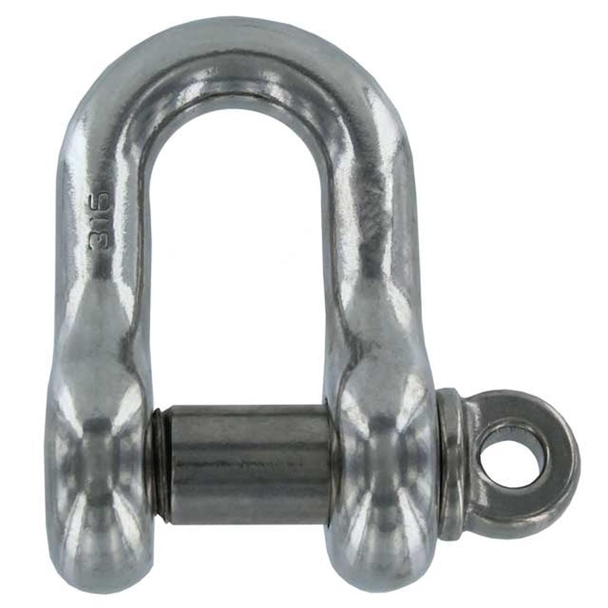 7/8" Screw Pin Chain Shackle Stainless Steel