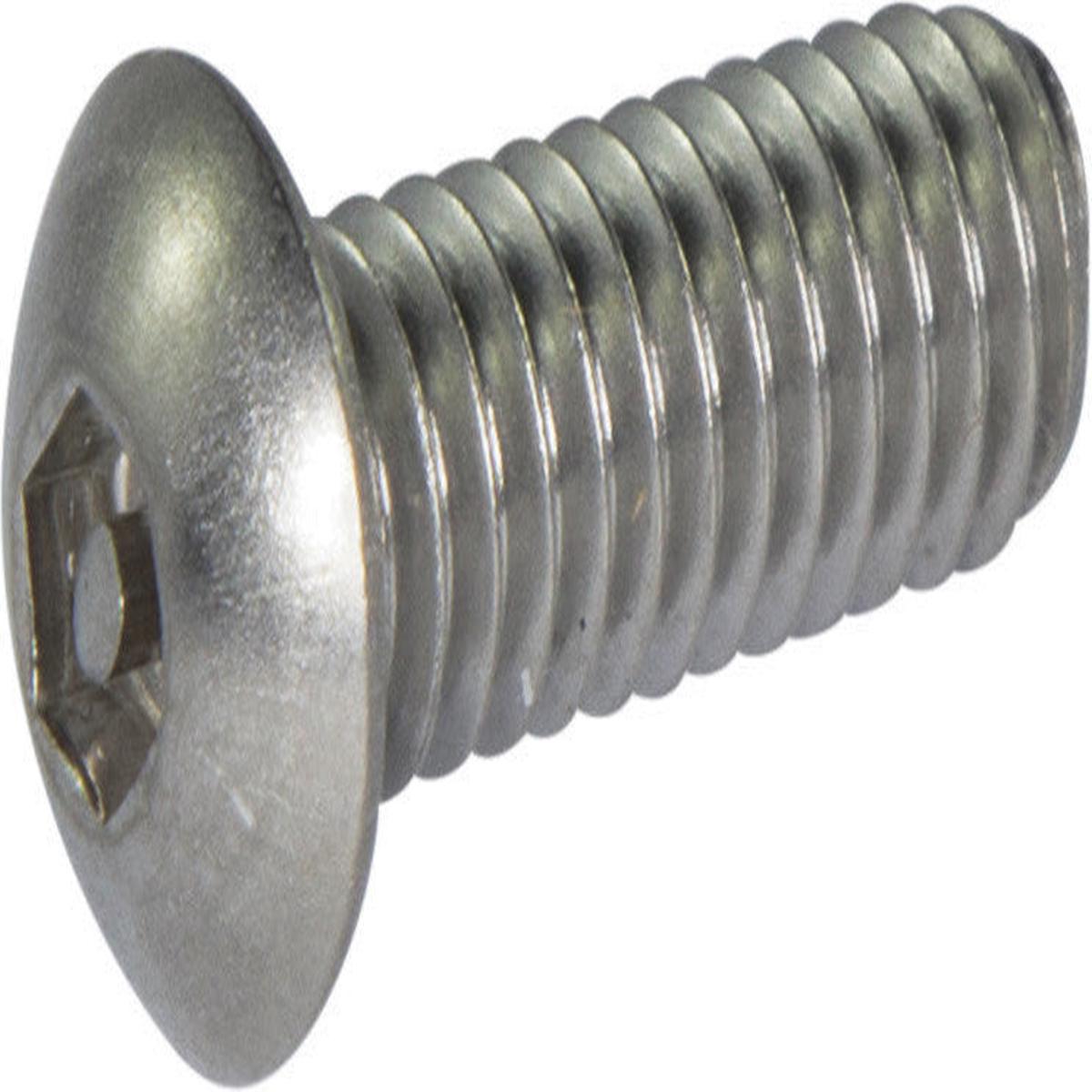 6-32 x 3/4 Tamper Resistant Hex Button Head Socket Machine Screw 18-8 Stainless Steel (1/8)
