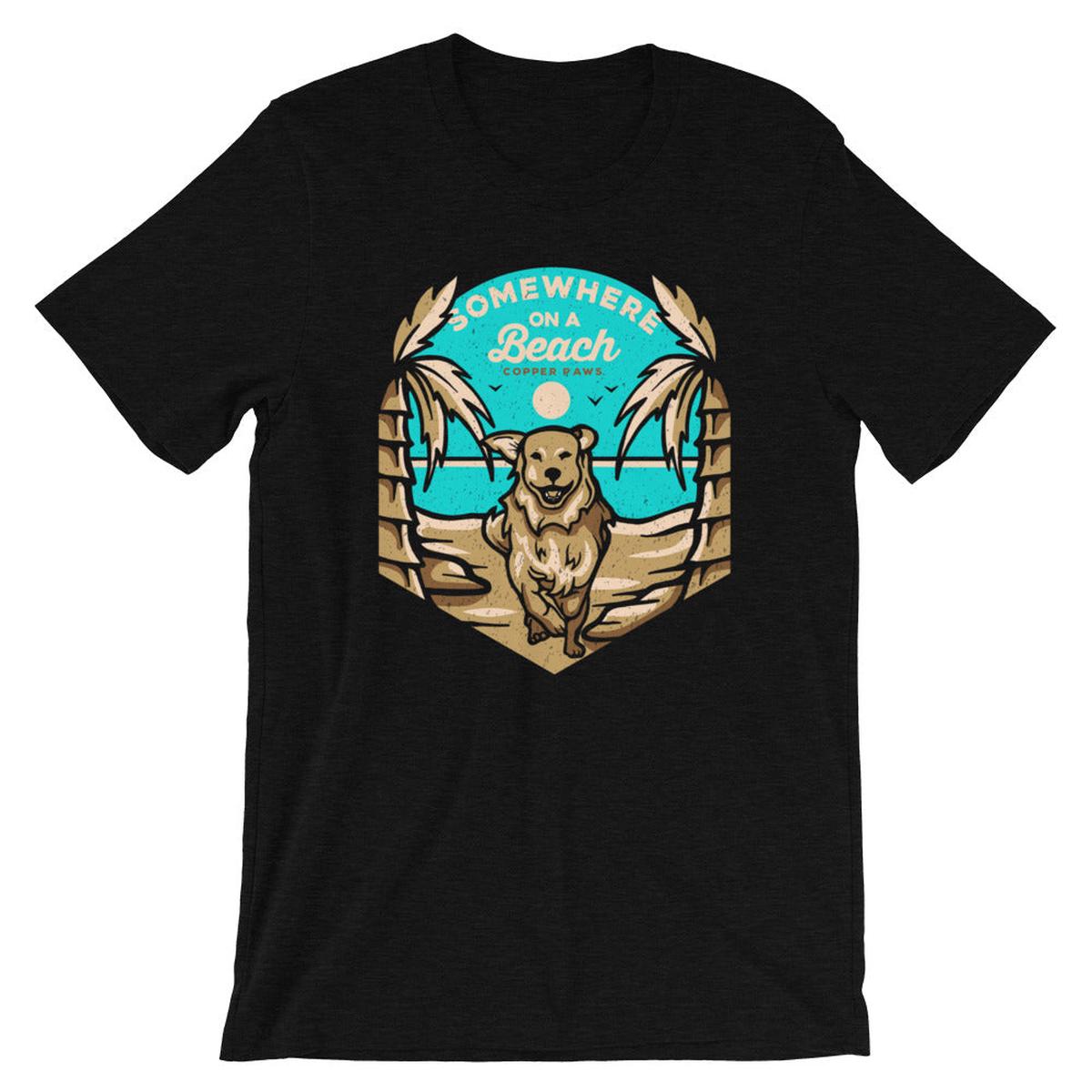 Beach Dog Tee - Black Heather | L