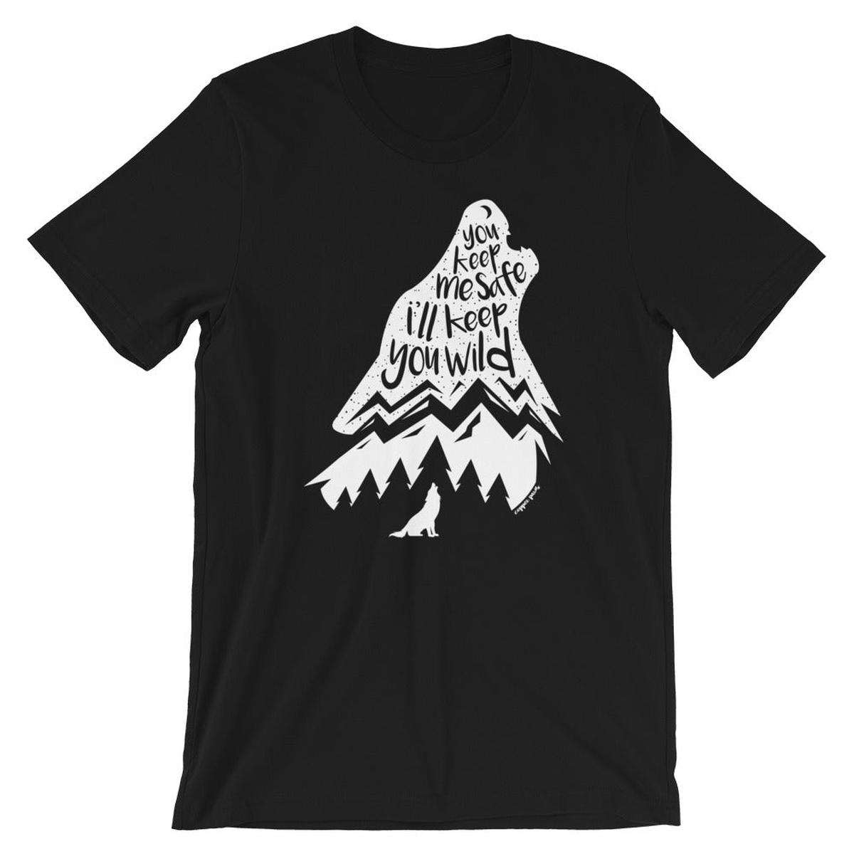 Wild Wolf Tee - Black | S