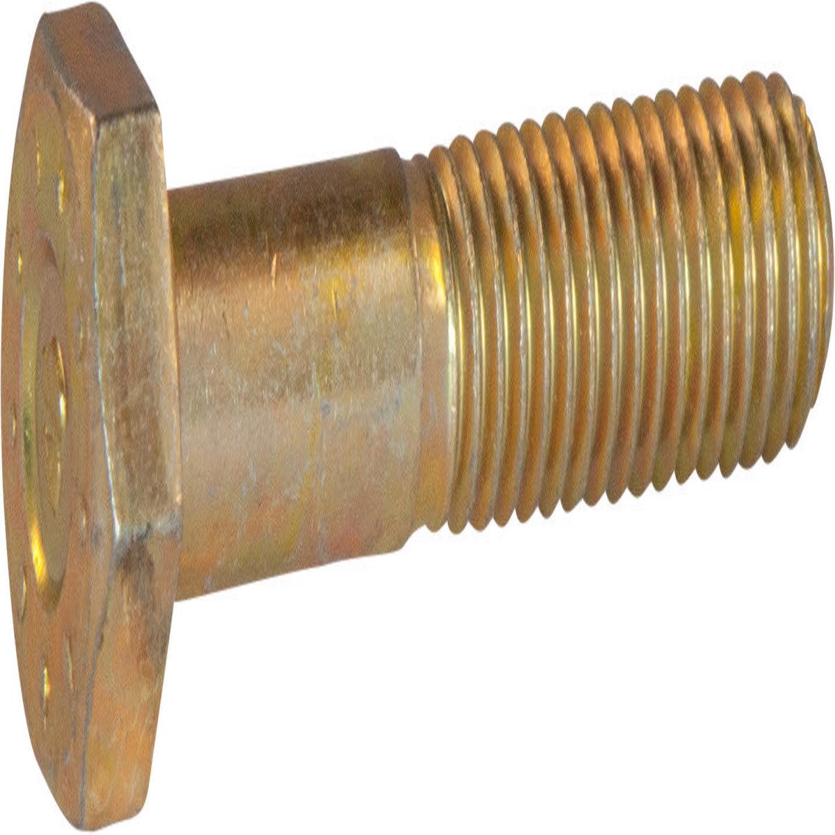 1 1/2-12 x 12 L9 Hex Cap Screw Yellow Zinc Plated Domestic USA (3)