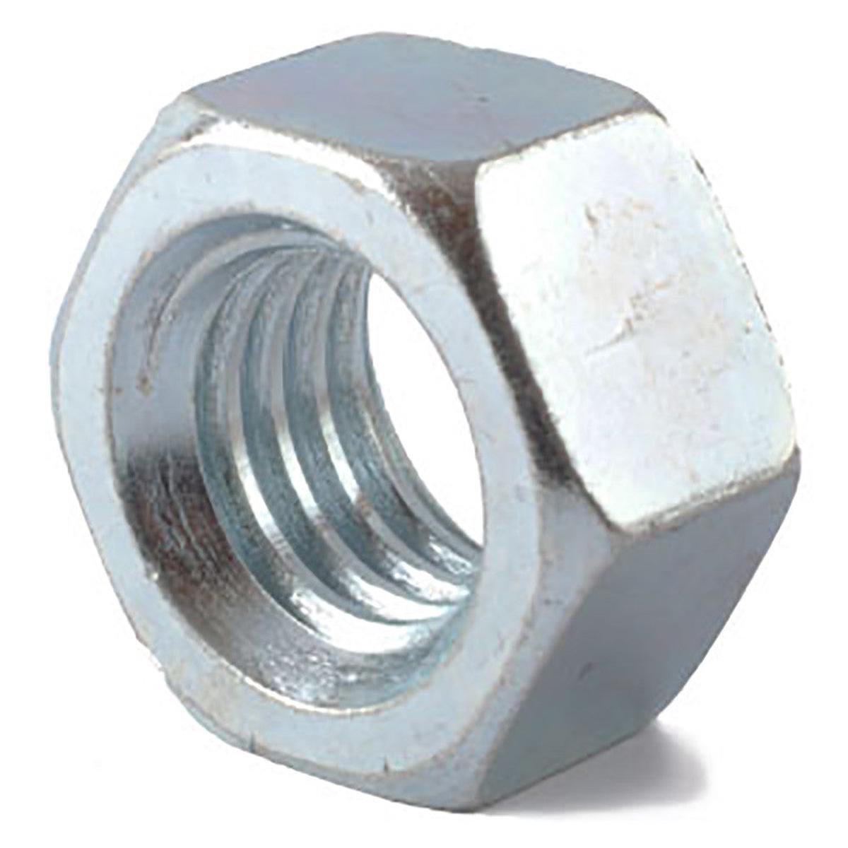 1-14 Grade 2 Finished Hex Nut Zinc Plated