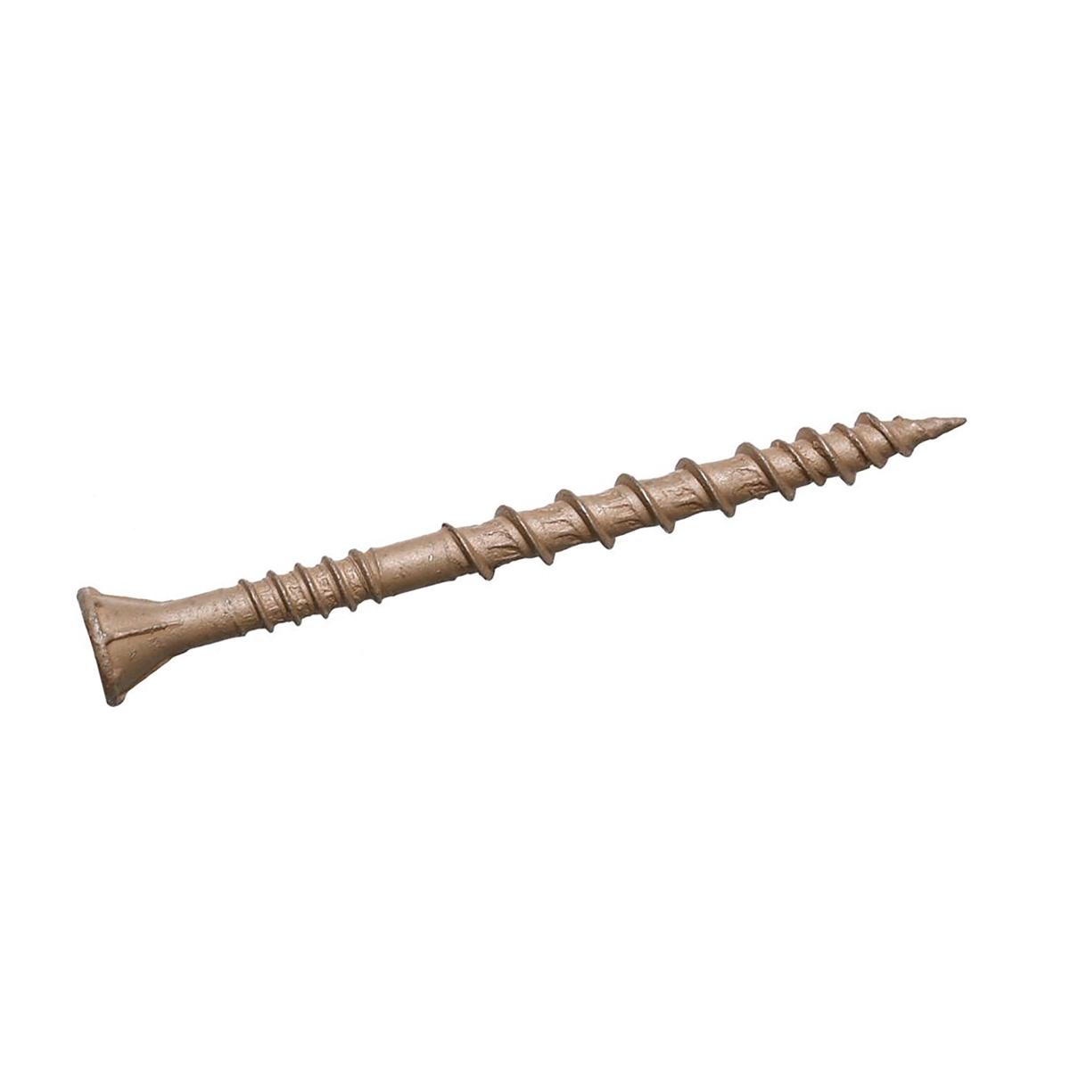 #8 x 1 1/4 Simpson Deck-Drive DSV WOOD Quik Guard Coating Screw (T25 6-Lobe) Tan - Box (5 lb. - 970)