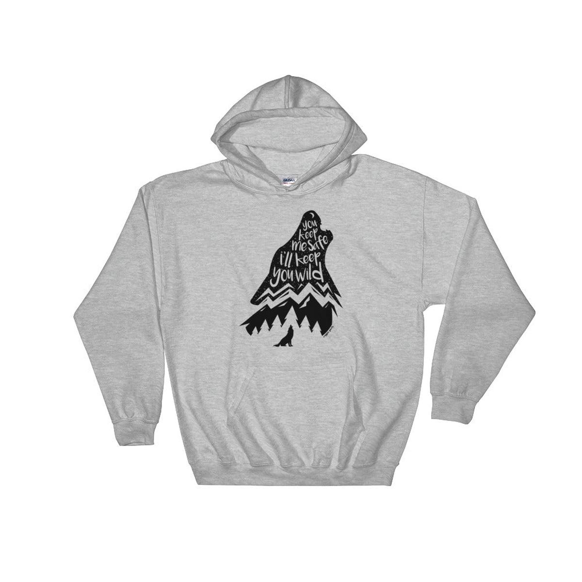 Wild Wolf Hoodie - Sport Grey | XL