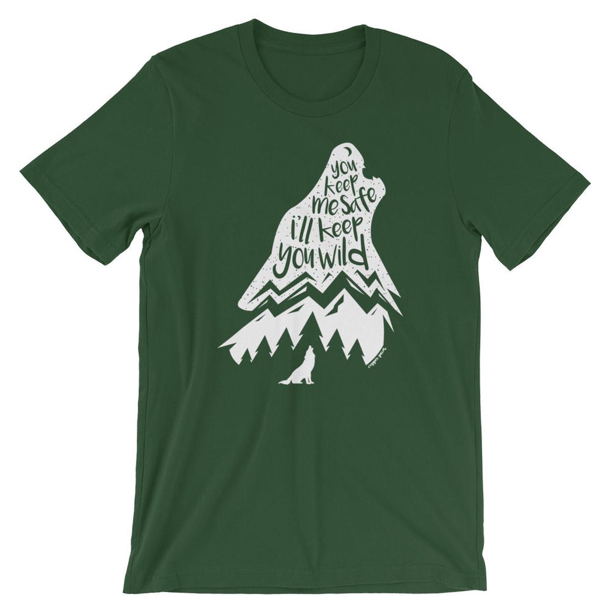Wild Wolf Tee - Forest | L