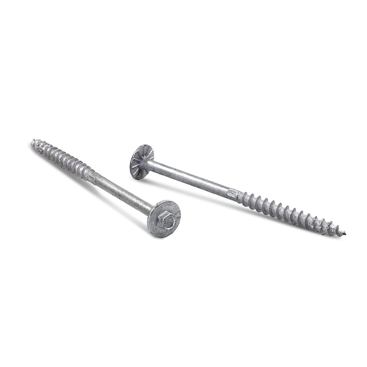 0.276 x 10 Simpson Strong-Drive SDWH TIMBER-HEX Hot Dipped Galvanized 3/8 in. Hex Head Screw - Box (150)