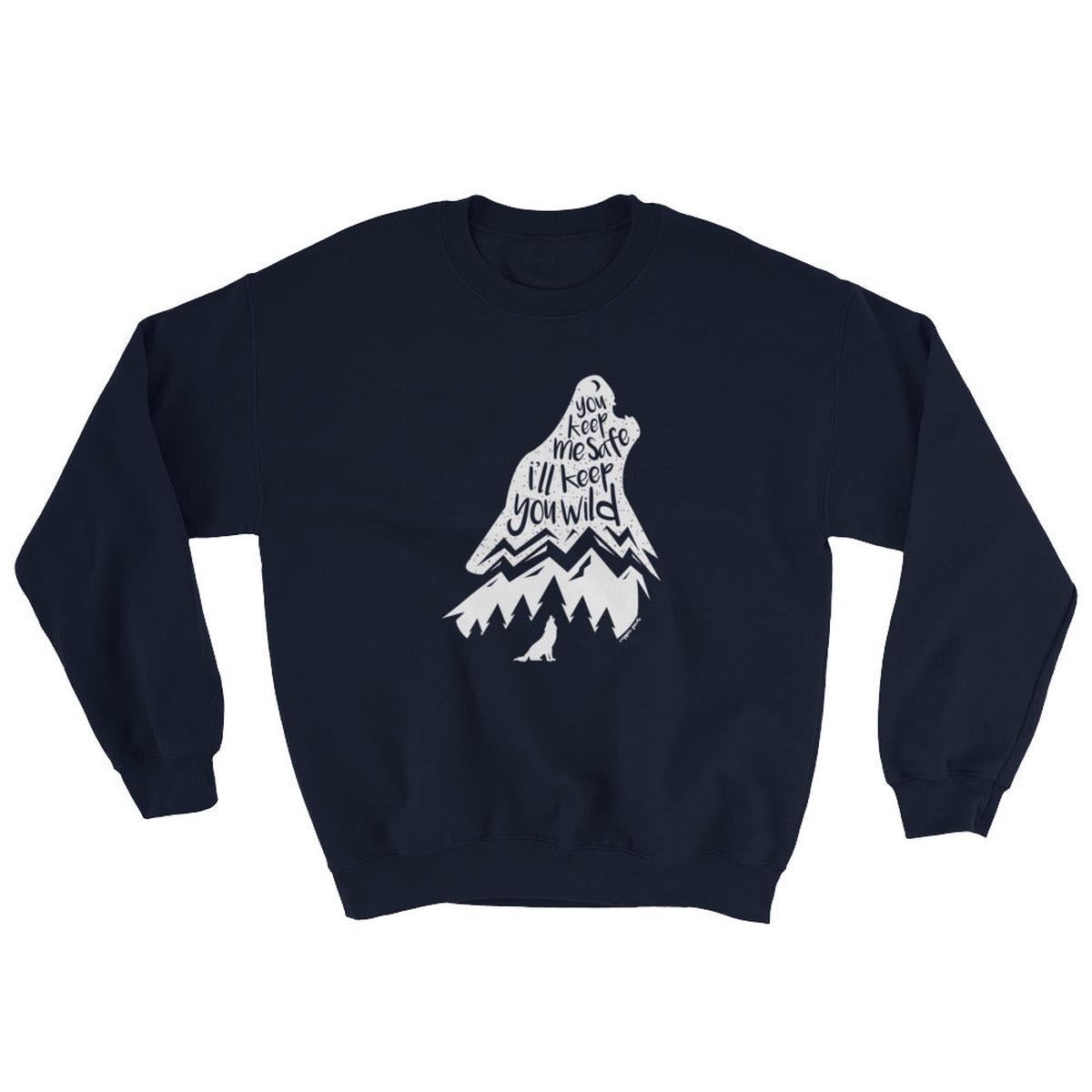 Wild Wolf Sweatshirt - Navy | S