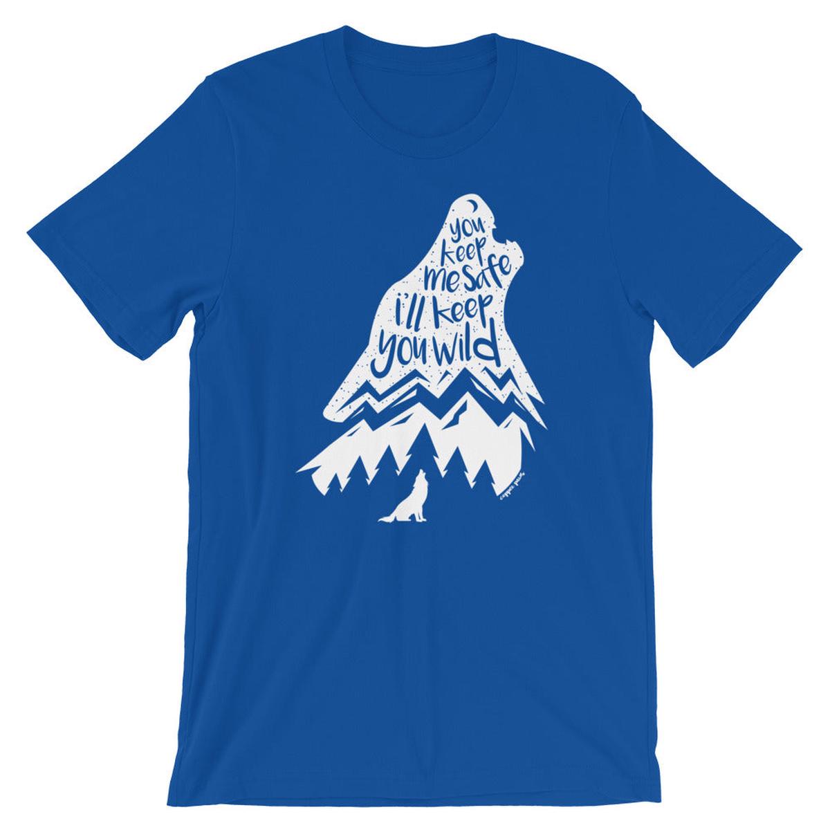 Wild Wolf Tee - True Royal | 3XL