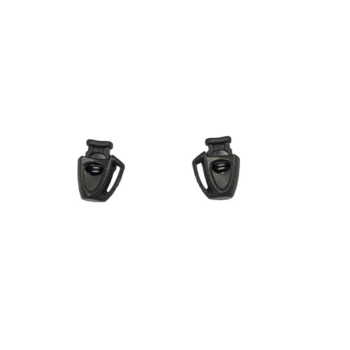Small Cord Toggles / Stoppers - Black | Pair
