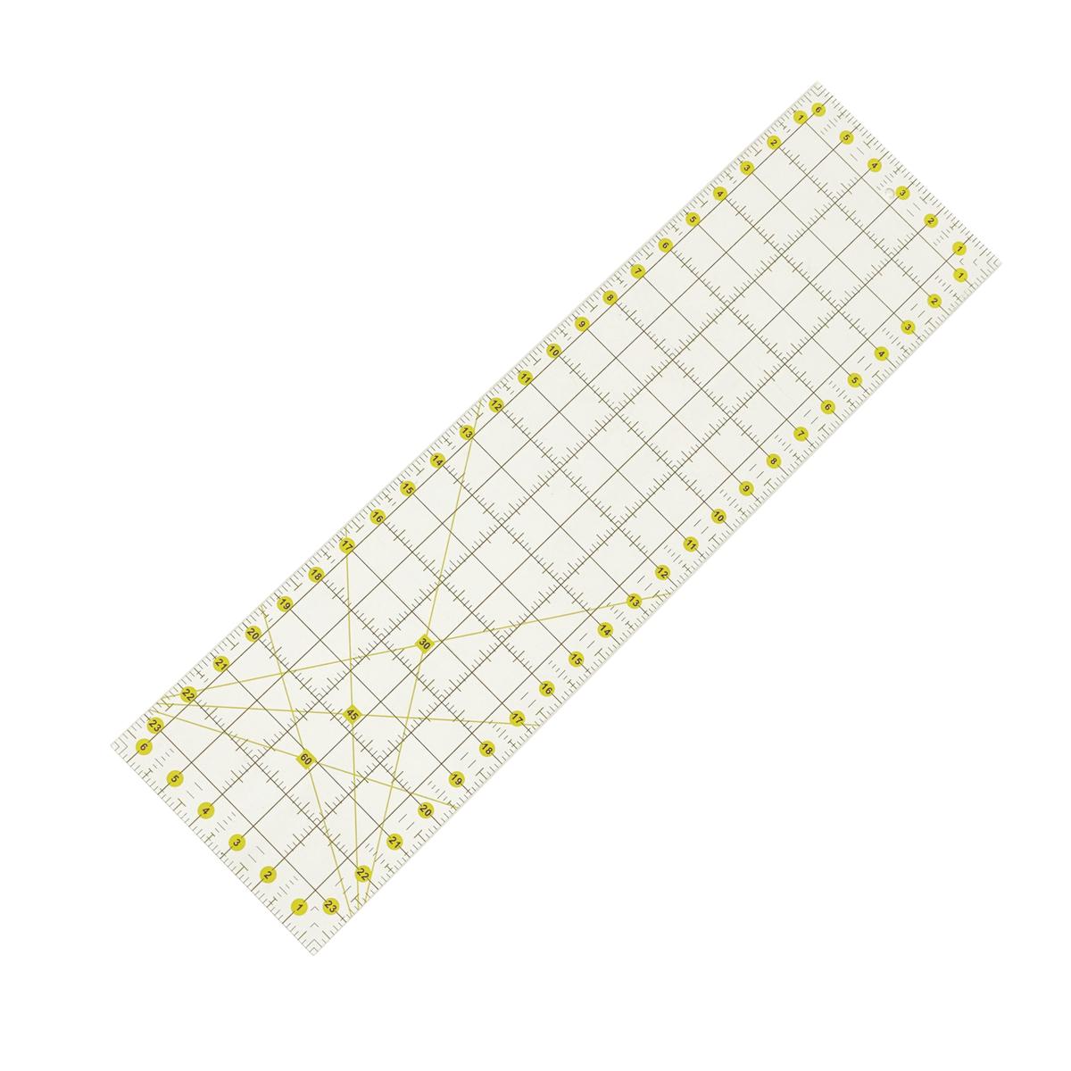 24" x 6.5" Clear Quilting Grid Ruler