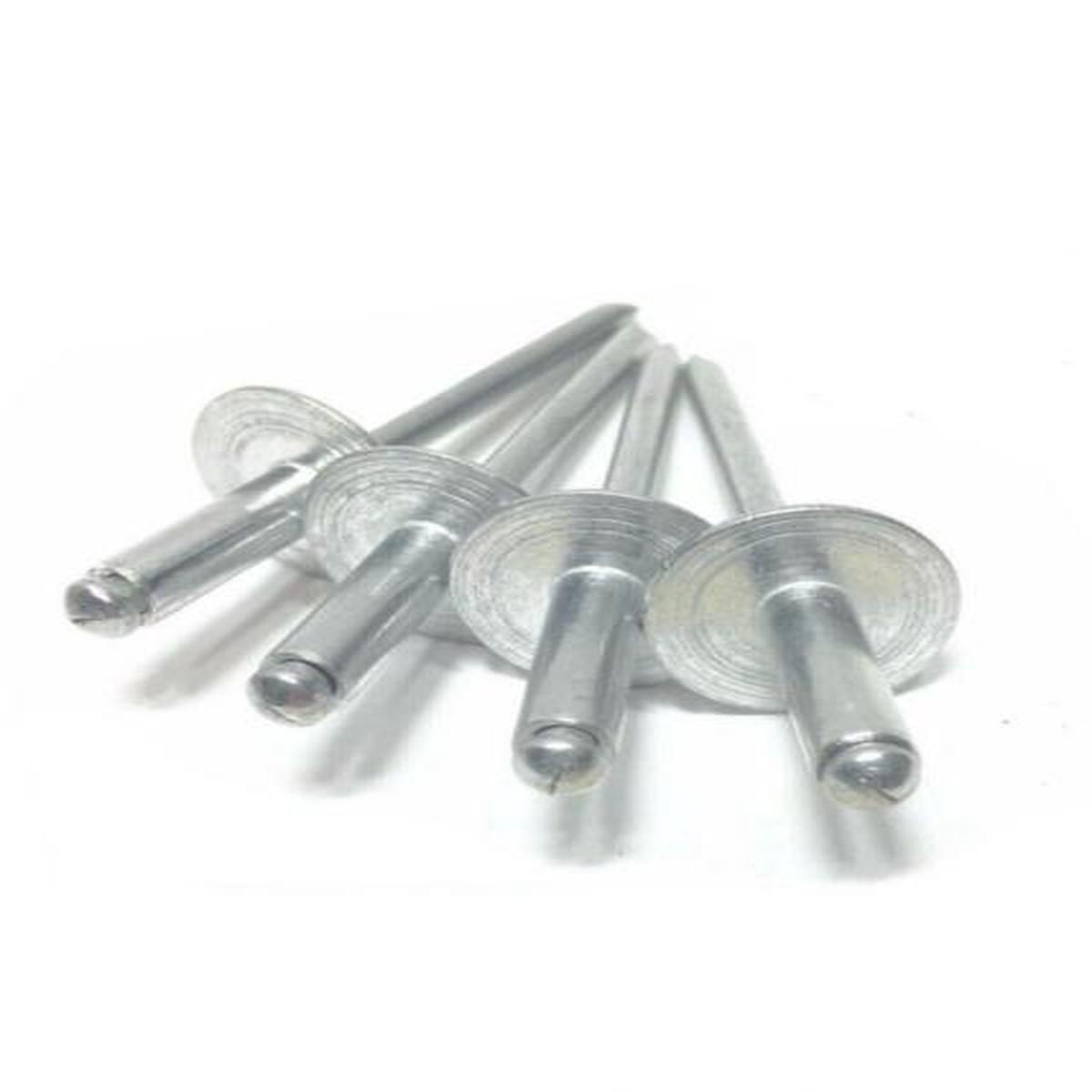 3/16" Dia. x 3/4" Large Flange POP Rivets ALL AlumInium 6-12 ABA612LF