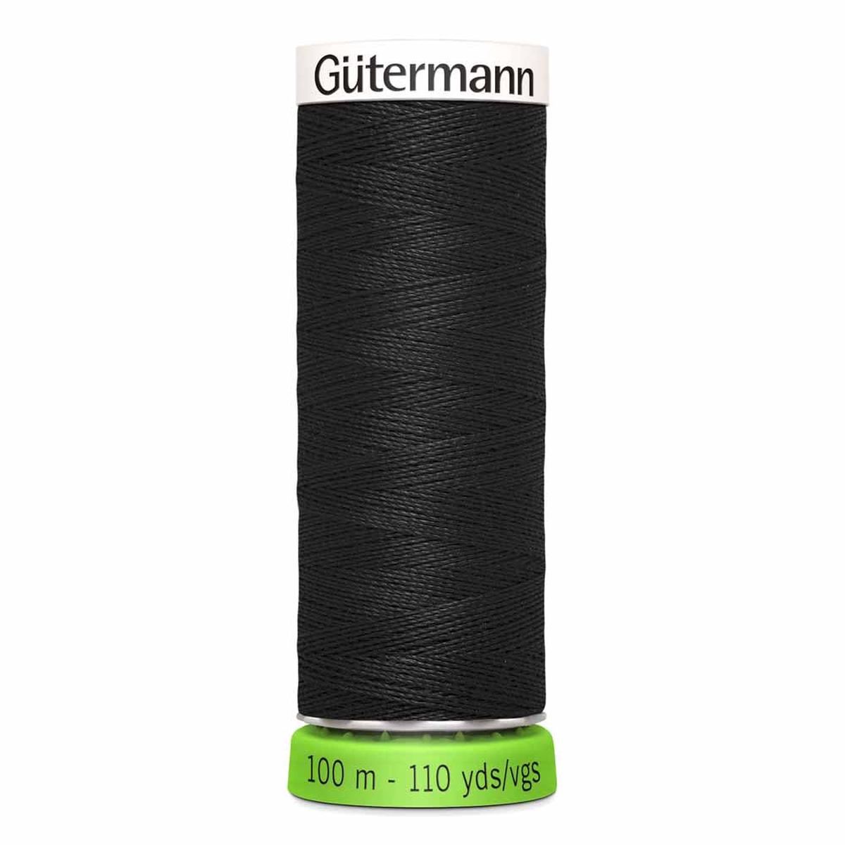 GTERMANN Sew-all rPet 100% Recycled Thread - 100m (36 Colours) - Black