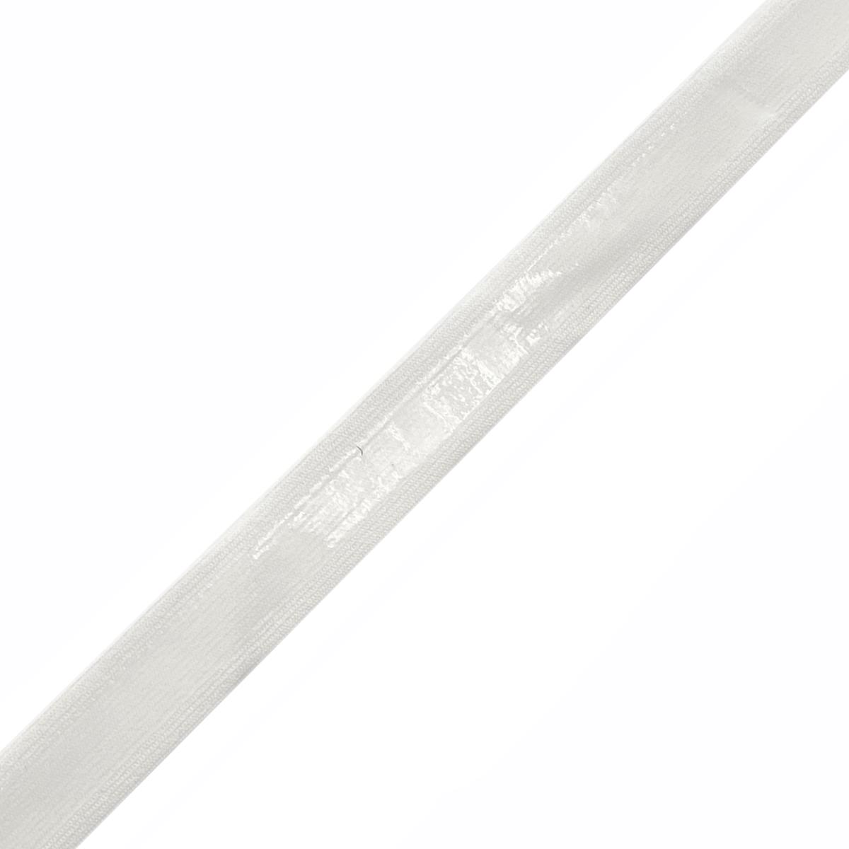 Non-Slip Gripper Silicon Elastic - (by the yard) Black & White (3/8", 1/2", 3/4", 1.5") - White | 3/4"