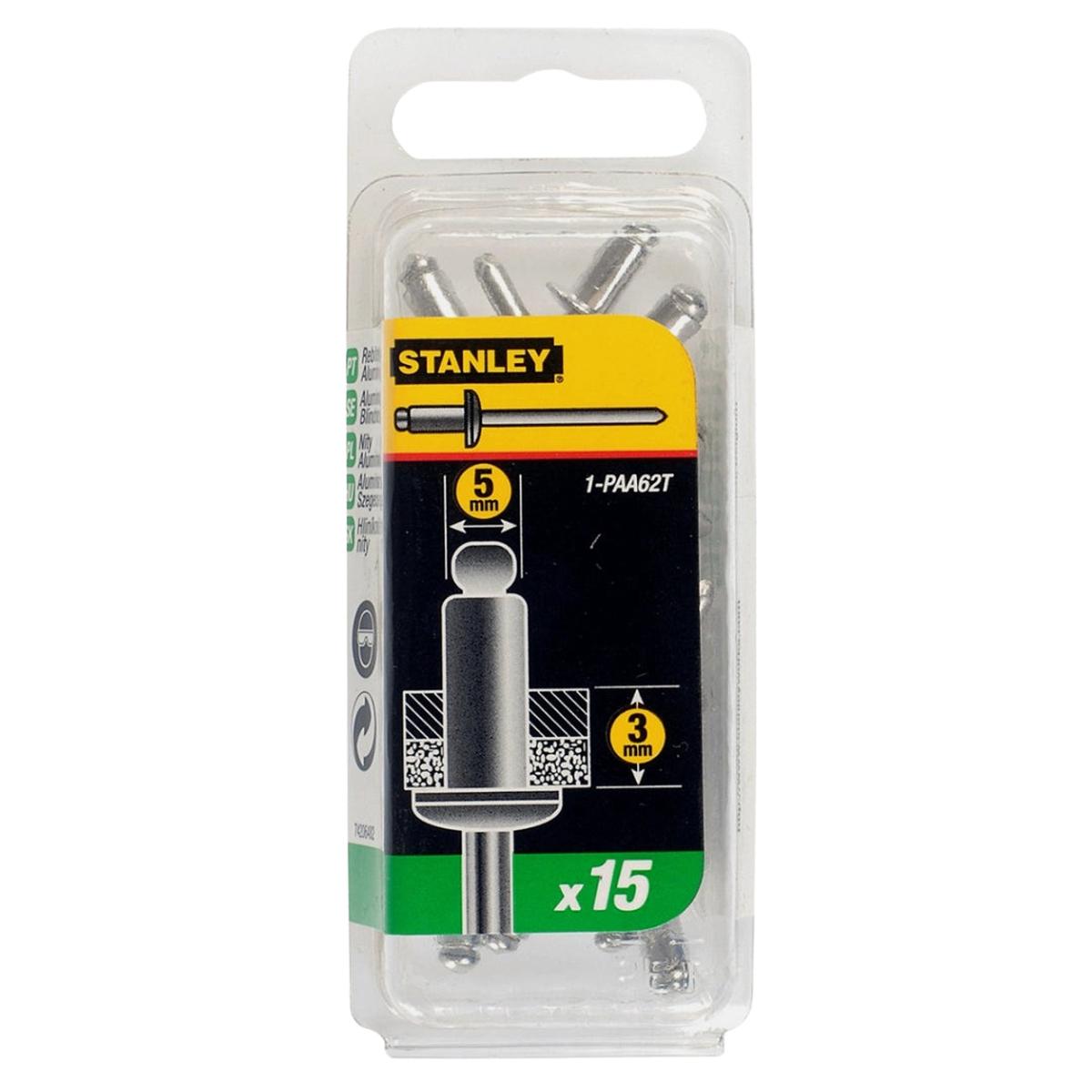 Stanley | Aluminium Rivets 5mm x 3mm (15 Pack)