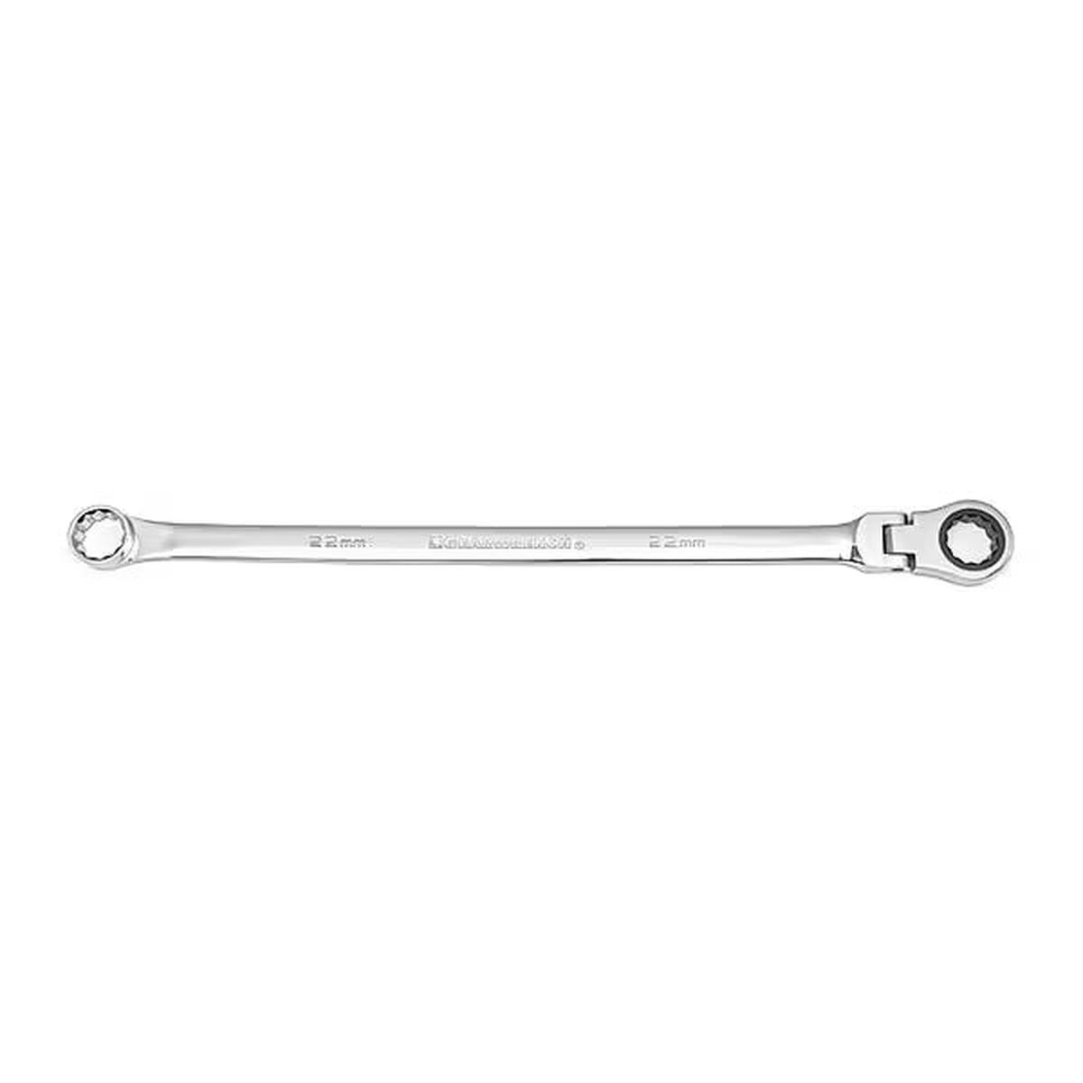 WRENCH, RATCHET BOX-END, FLEX HEAD, 22MM